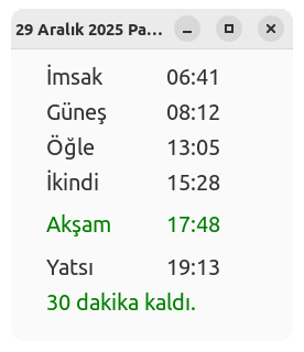 Namaz vakitleri