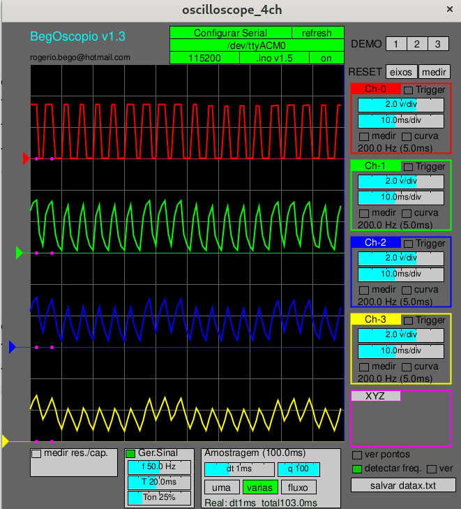 Arduino osiloskop