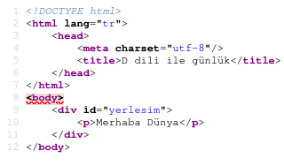Vibe.d sayfa deseni kullanımı